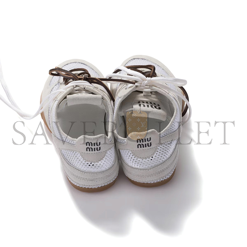 MIU MIU GYMNASIUM MESH AND SUEDE SNEAKERS 5E589E MIU MIU GYMNASIUM MESH AND SUEDE SNEAKERS 5E589E